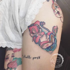 Mẫu Hình Xăm Thỏ Hư Hỏng và Các Loài Động Vật