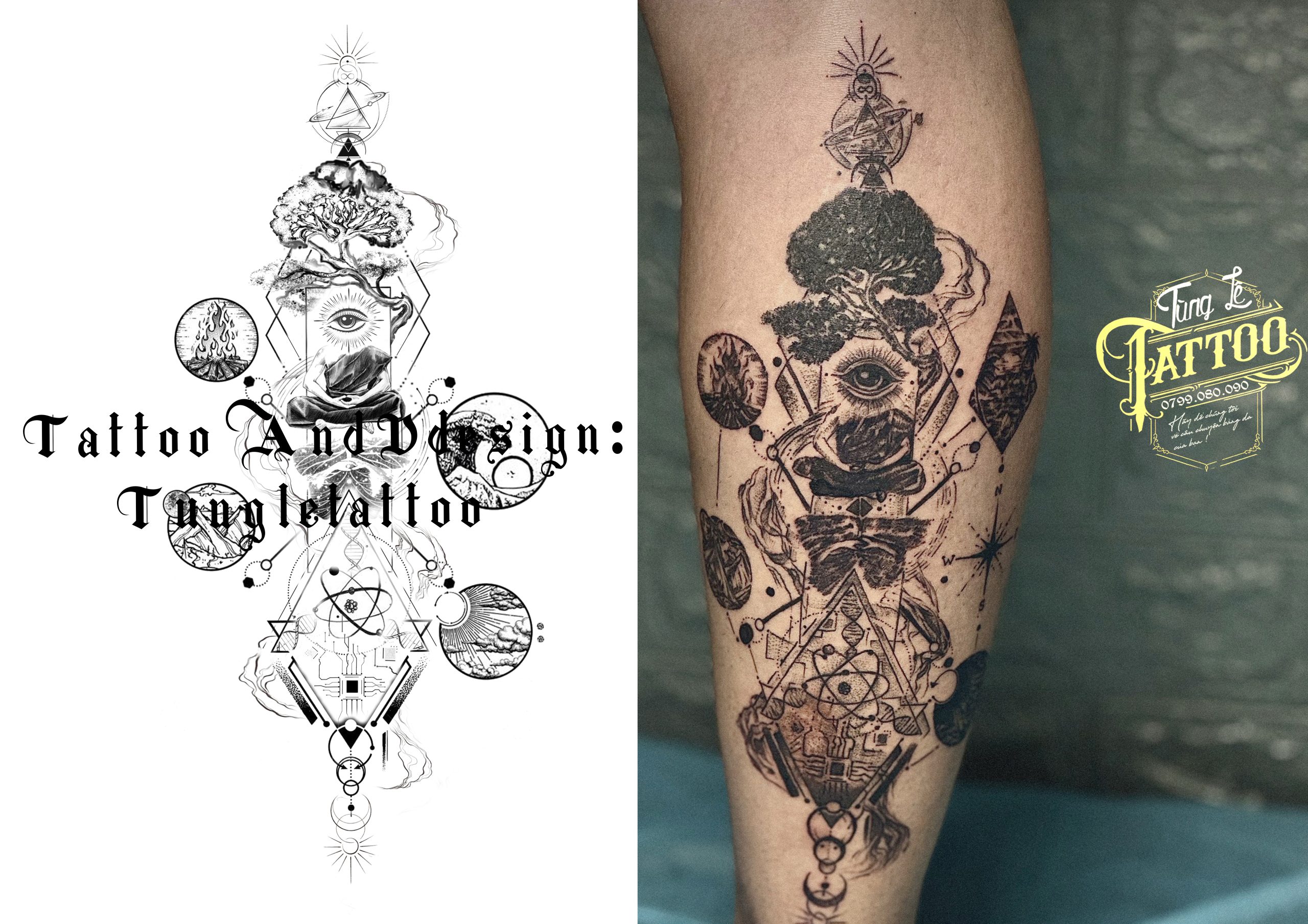 Infinity tattoo design by Tung Le scaled