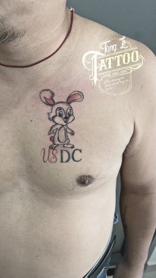 mẫu hình xăm thỏ tại tùng lê tattoo