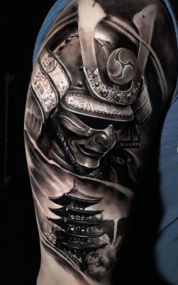 Hình xăm Samurai 3D ideas
