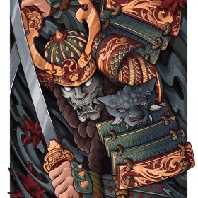 Mẫu Hình Xăm Samurai