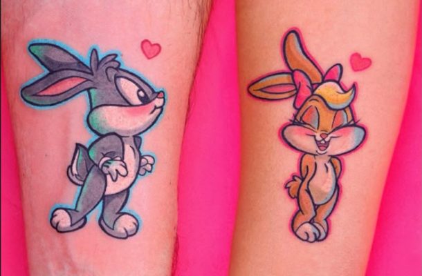 Hình Xăm Thỏ Hư Hỏng mẫu tại tùng lê tattoo studio